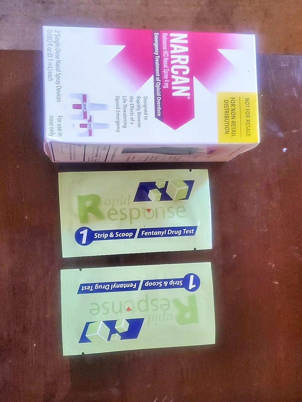 Narcan Naloxone HCl Nasal Spray 4 mg Nasal Spray & Fentanyl Tests NWT